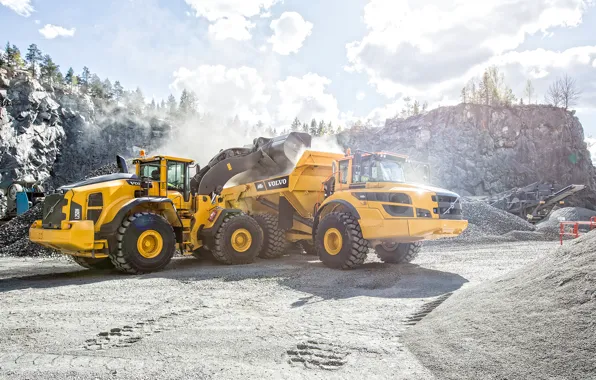 Volvo, truck, mining, wheelloader, l250h