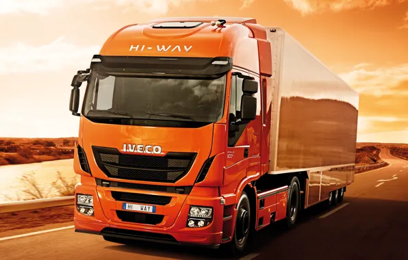Movement, desert, track, 500, tractor, Iveco, Stralis, Hi-Way