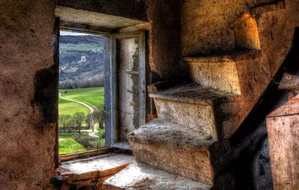 View, window, ladder