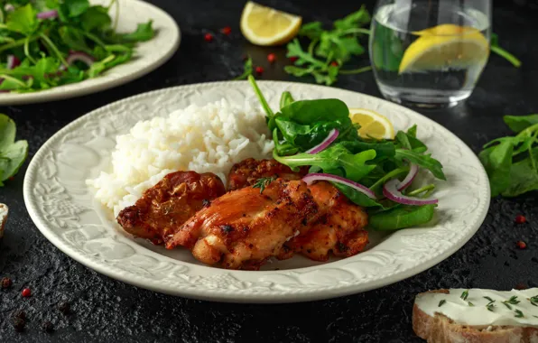 Lemon, chicken, figure, rocket