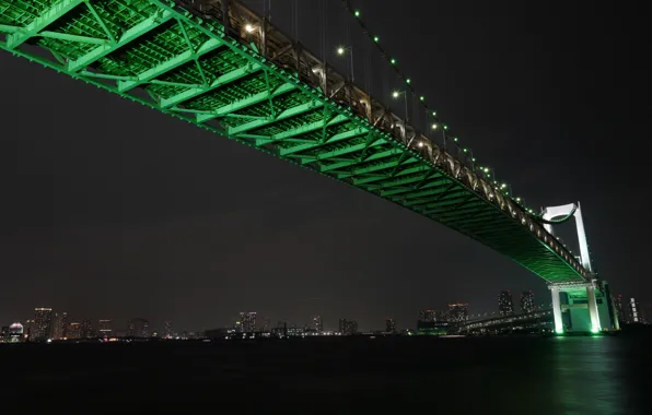 Picture bridge, Japan, Tokyo, Bay, Tokyo, Japan, Rainbow Bridge