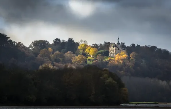 Wallpaper France, Autumn colors, Country of the Loire, Drain