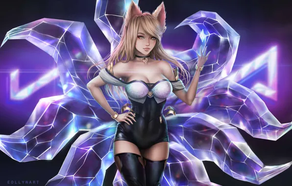 Girl, ears, tails, Overwatch