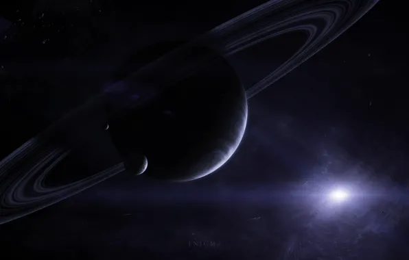Picture star, planet, comet, satellites, gas giant, ring. asteroids, Enigma