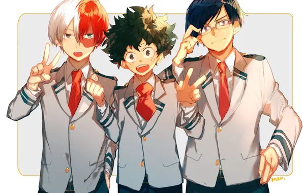 Guys, My Hero Academia, Boku No Hero Academy, Midori Isuku, Todoroki Shoto, My Hero Academy, …