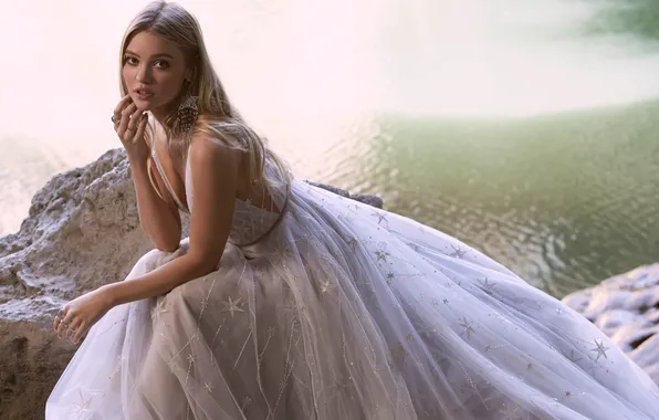 Girl, long hair, dress, model, pretty, cute, Marissa Long