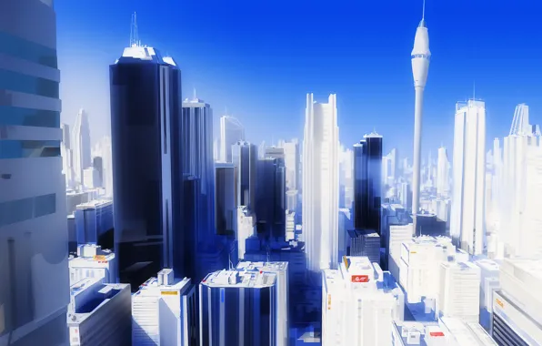 Picture the city, mirrors edge