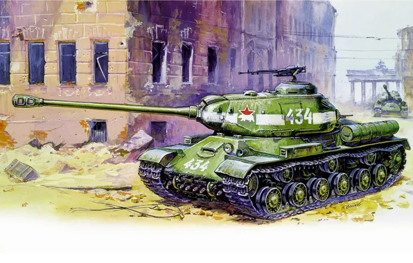 Tank, The is-2, heavy, Soviet