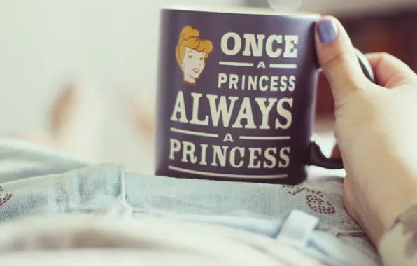 The inscription, mug, Cup, Princess