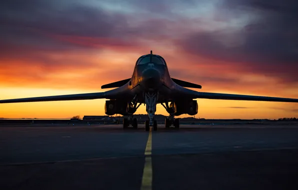 Lancer, B-1B, UNITED STATES AIR FORCE, Rockwell, strategic bomber, with variable sweep wing, supersonic