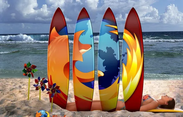 Picture FireFox, world class surf gear, mozilla