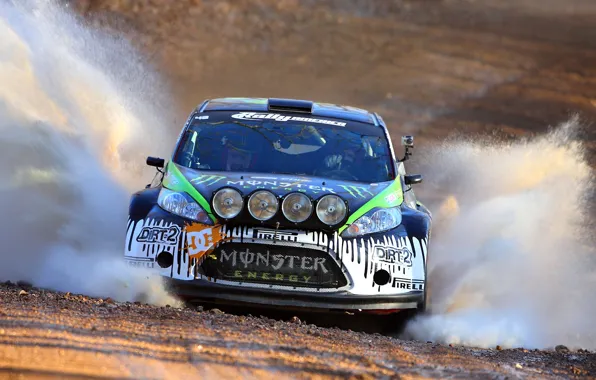 Picture Ford, Auto, Sport, Ford, Squirt, Lights, WRC, Ken Block