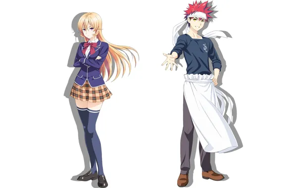 Yukihira Soma (Food Wars) - 2 versions [peeker/mini full-body]