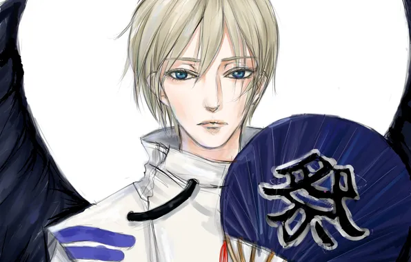 Wings, angel, fan, guy, Onmyouji, Onmyoji, Onmyouji (NetEase), Ootengu