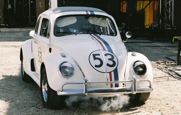 Picture white, background, Volkswagen, Beetle, the front, Beetle, Volkswagen, Beatle