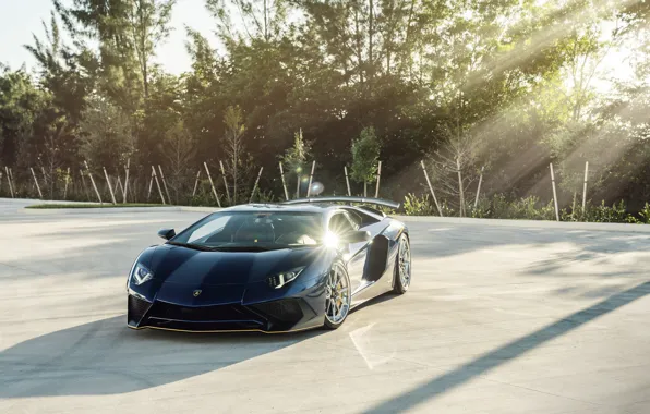 Picture Blue, Yellow, Aventador