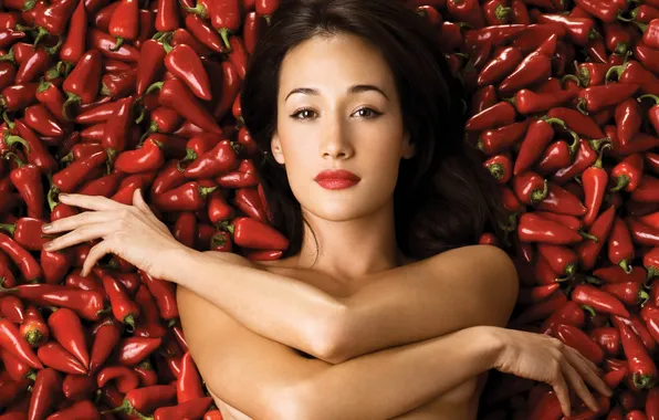 Picture Asian, Pepper, Beauty, Maggie Q, Maggie q