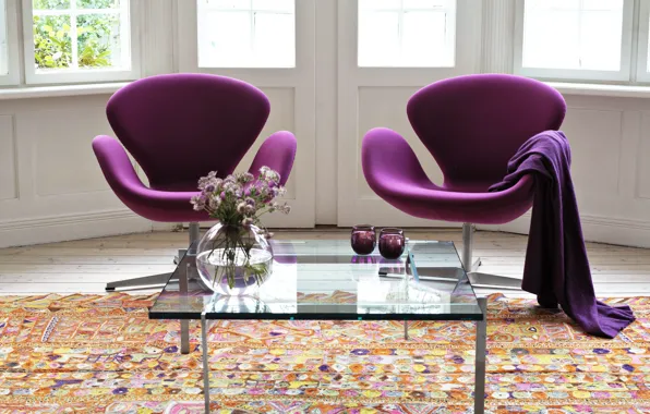 Room, interior, chair, table