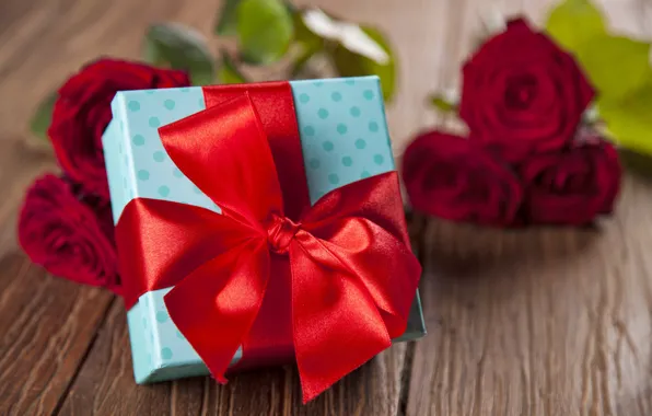 Red, love, heart, romantic, gift, roses, red roses, valentine`s day