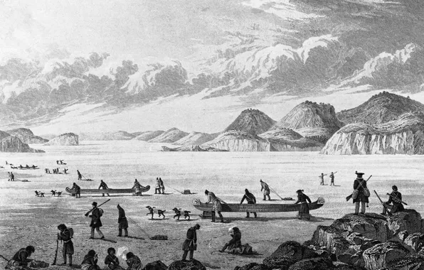 Picture clouds, first expeditions, in the northeast, the discoverers