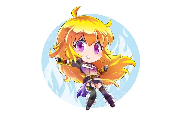 Background, blonde, girl, RWBY
