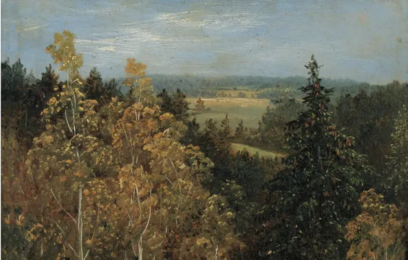 Picture German school of painting, 1830, Carl Gustav Carus, Forest landscape