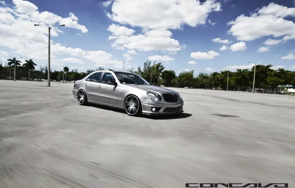 Machine, auto, clouds, Mercedes Benz, auto, Black, Matte, Wheels