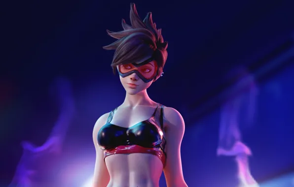 Wallpaper Art, tracer, overwatch, Tracer for mobile and desktop