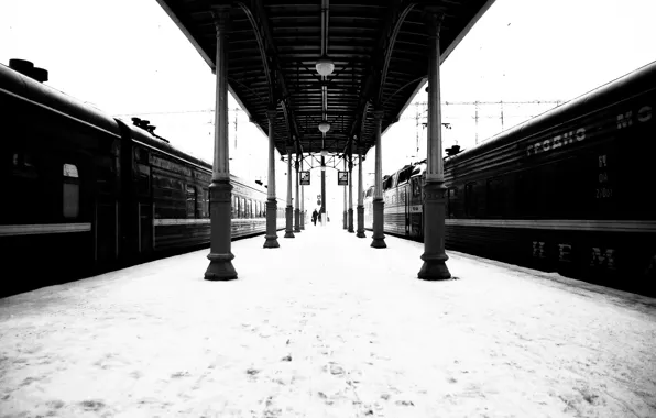 Station, trains, platform