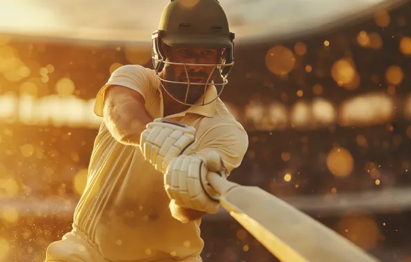 With, player, match, cricket