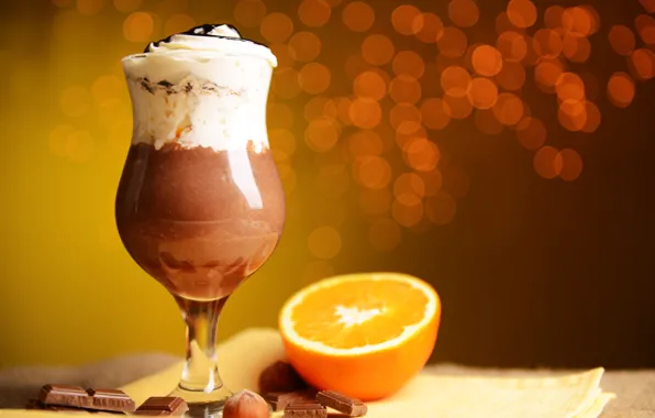 Orange, chocolate, walnut, cocktail, orange, chocolate, cocktail, nut