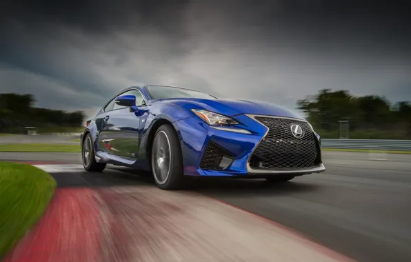 Road, blue, speed, Lexus