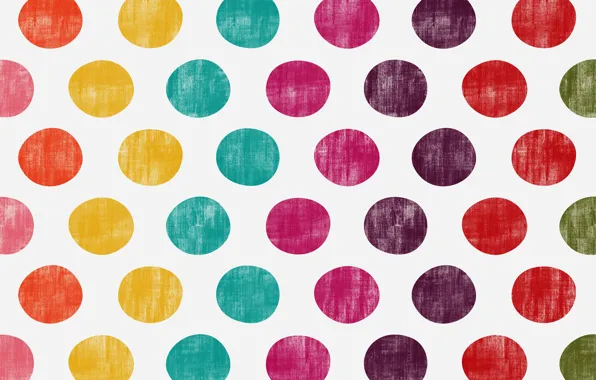 Picture circles, texture, polka dot, colorful