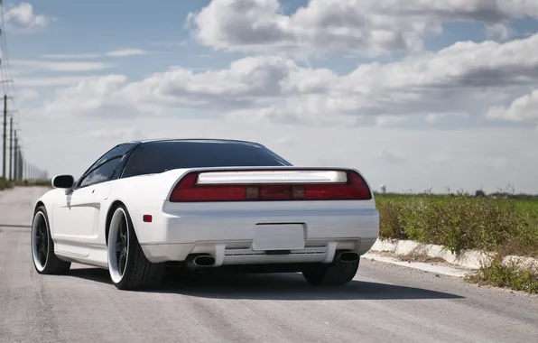 Picture white, white, the rear part, Acura, Acura, NSX