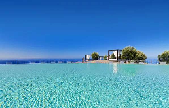 Picture the sky, water, transparent, blue, pool, the hotel, Tanzania, Sheraton