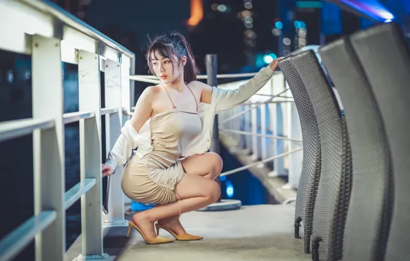 Picture girl, face, pose, body, figure, dress