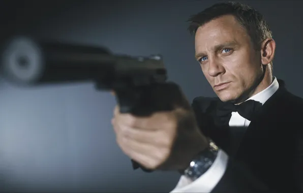Picture gun, movie, actor, James Bond