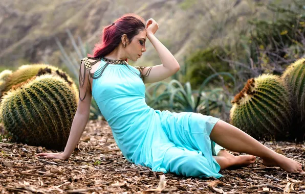 Dress, cacti, Mango Butler