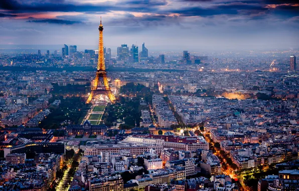 Night, the city, Paris