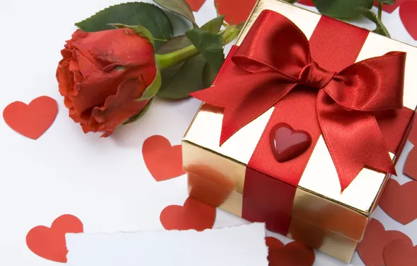 Flower, love, flowers, holiday, gift, heart, rose, tape