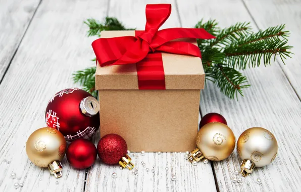 Decoration, gift, balls, New Year, Christmas, christmas, balls, merry