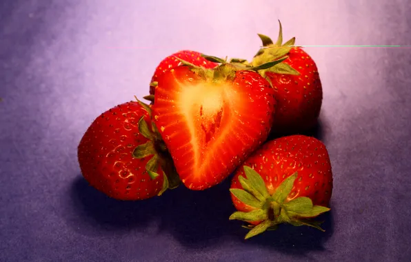 Picture macro, berries, food, strawberry, berry, purple, macro, strawberry