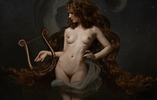 Chest, pose, background, model, naked, body, makeup, figure