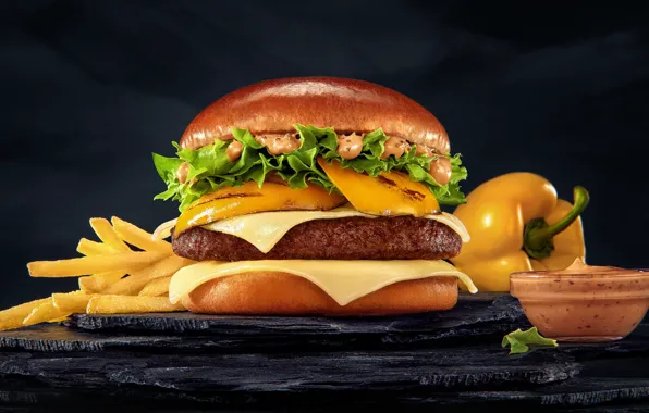 Picture pepper, hamburger, Burger, McDonald's