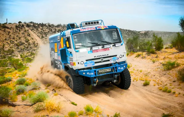 Picture The sky, Sand, Nature, Sport, Speed, Truck, Race, Master