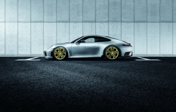 911, Porsche, side view, Carrera, TechArt, 992, 2019
