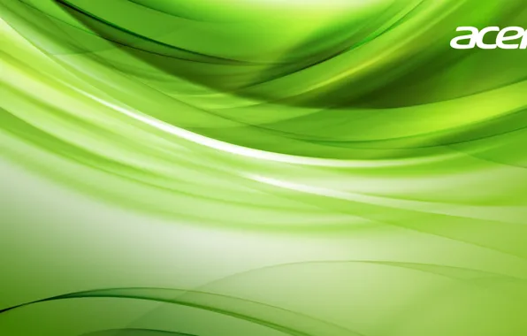 Green, Wallpaper, saver, Acer, Acer