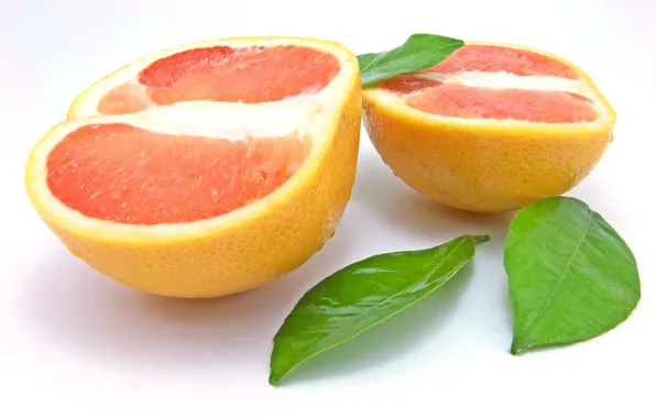 Picture leaves, the cut, citrus, grapefruit, the fruit