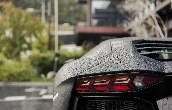 Picture rain, Lamborghini, Aventador