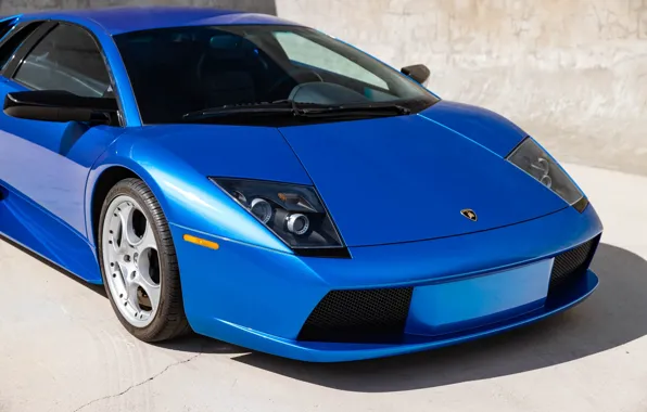 Lamborghini, supercar, blue, Lamborghini Murcielago, Murcielago